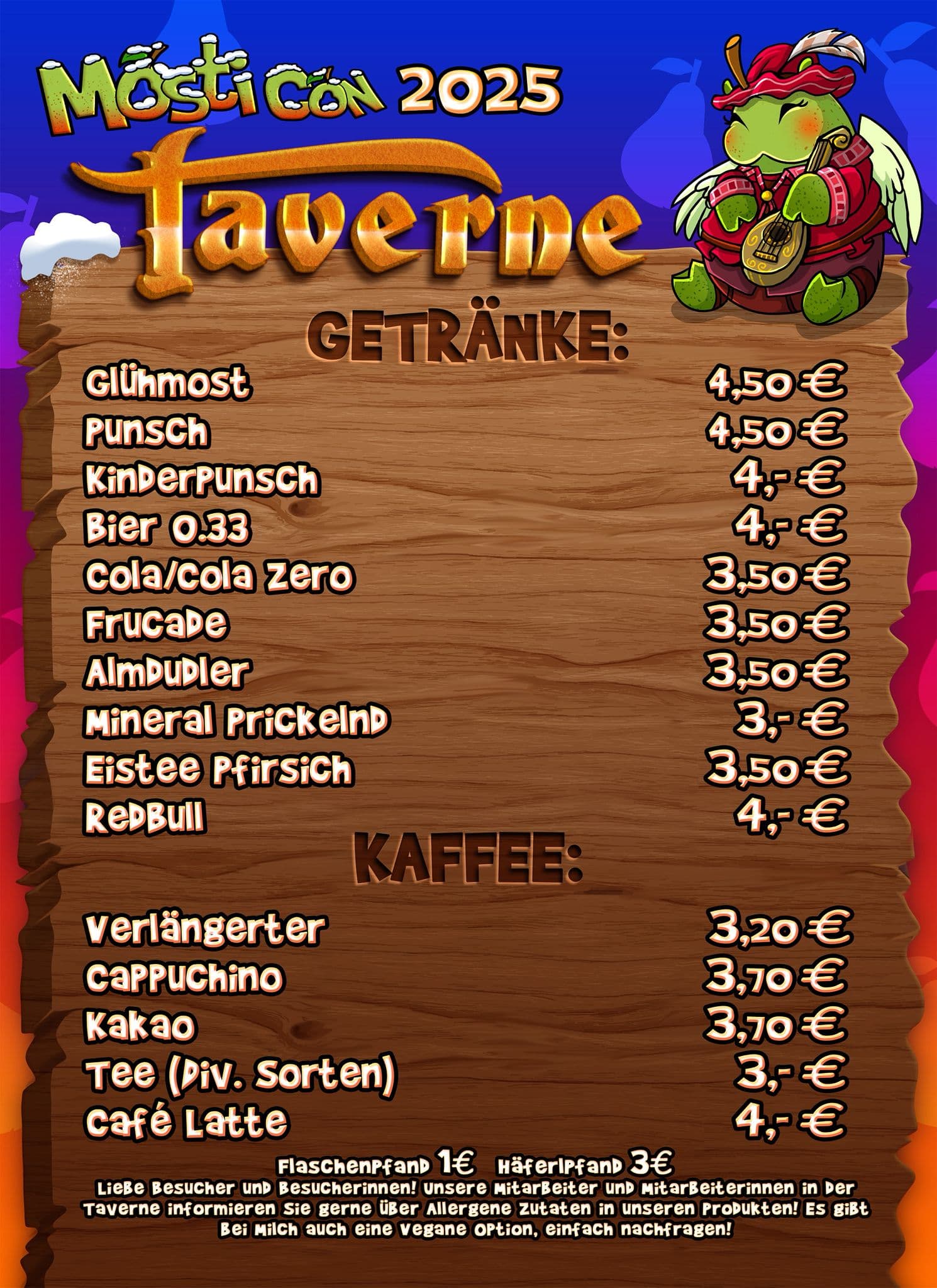 Speisekarte