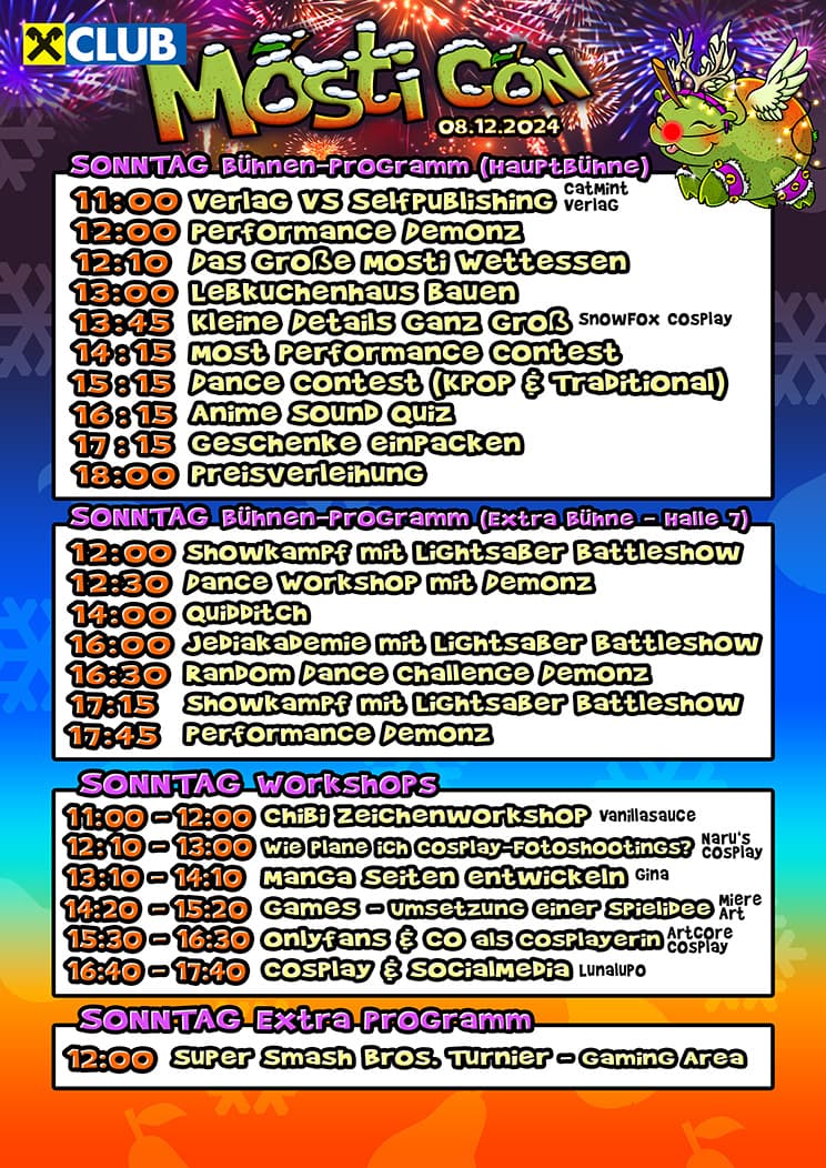 Programm Sonntag